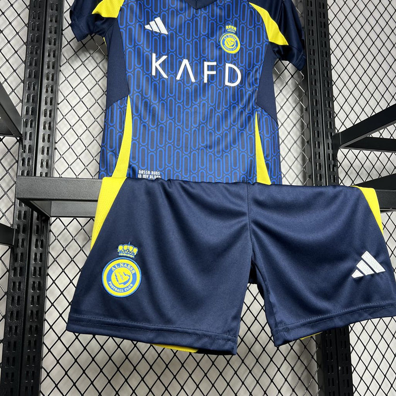 Kit Infantil Al-Nassr - Away 24/25 - Adidas - Azul - KAFD