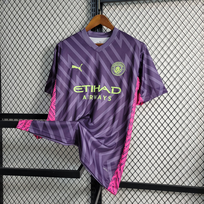 Camisa Manchester City Goleiro 23/24 - Versão Torcedor Masculina