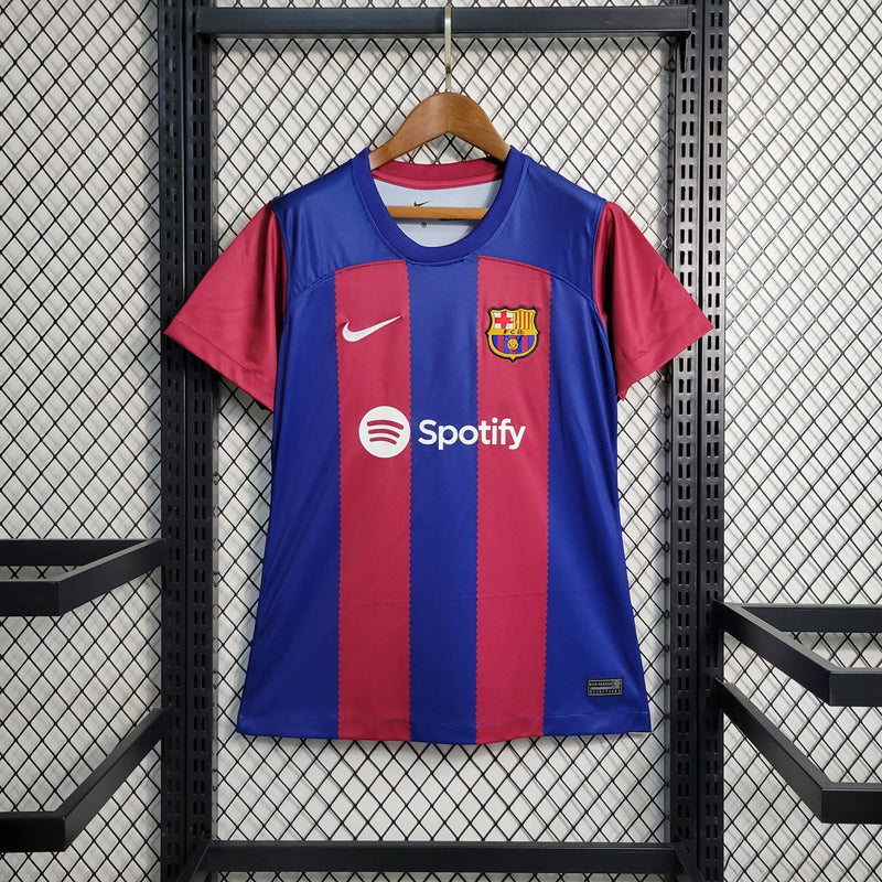 Camisa Barcelona Home 23/24 - Versão Torcedor Feminina