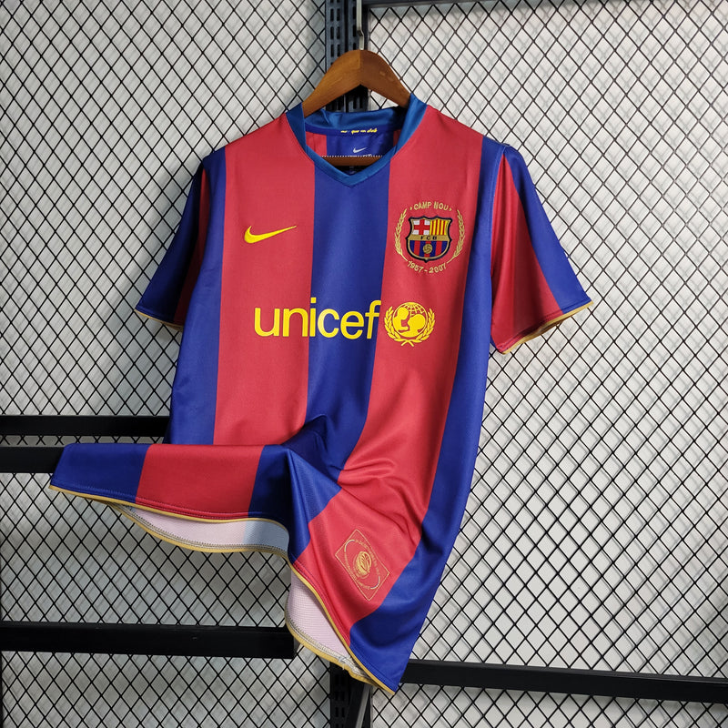 Camisa Barcelona Retrô 07/08 - Versão Torcedor Masculina