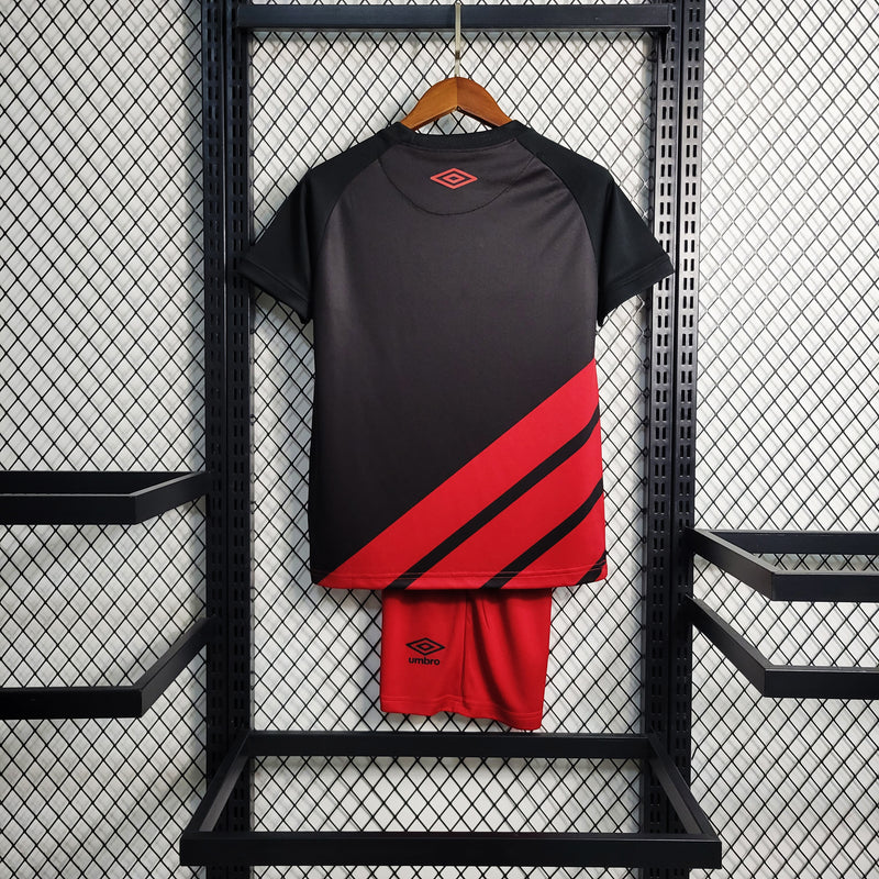 Kit Infantil Athlético Paranaense - Away 23/24 - Umbro - Preto