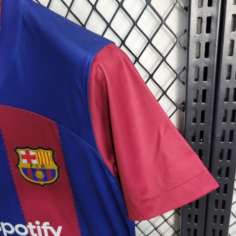 Camisa Barcelona Home 23/24 - Versão Torcedor Feminina