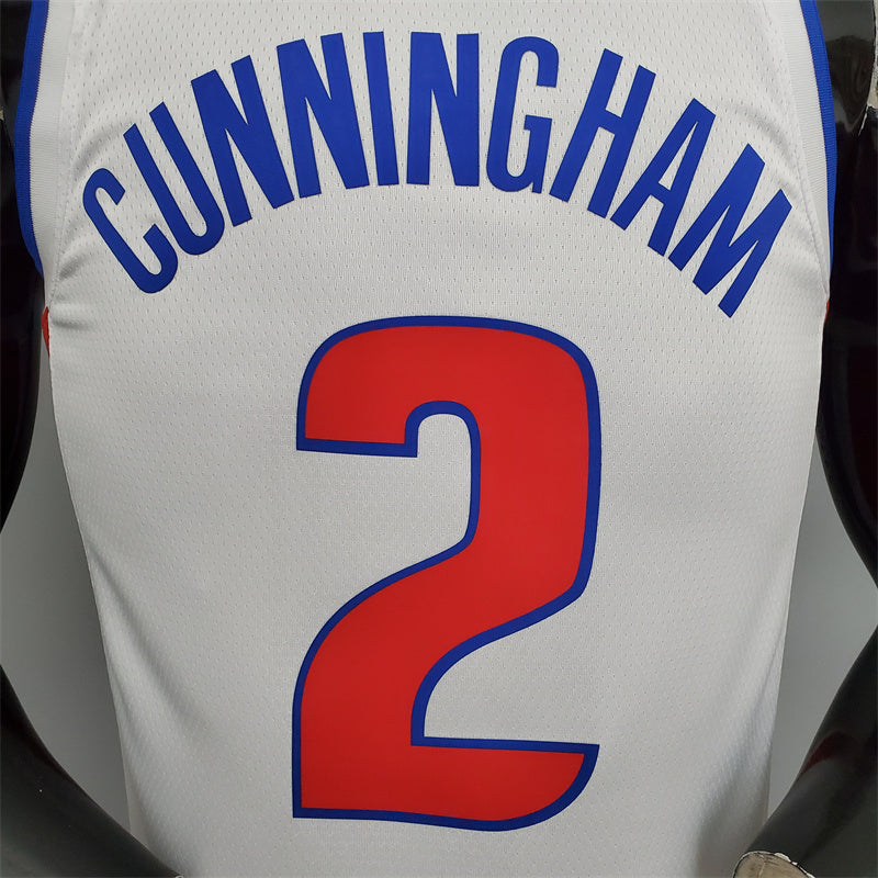 Camisa Detroit Pistons NBA - Nike White - Cunningham 2