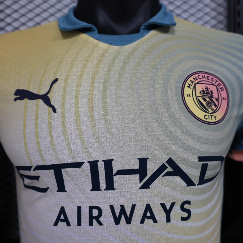 Camisa Manchester City 24/25 Definitely Maybe Oasis - Versão Jogador Masculina