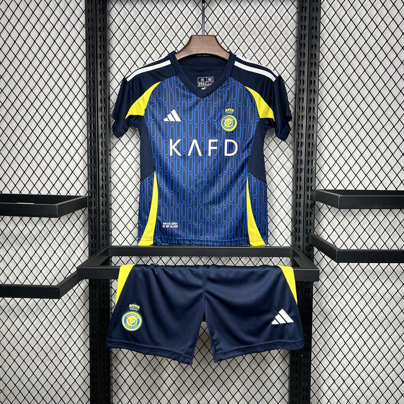 Kit Infantil Al-Nassr - Away 24/25 - Adidas - Azul - KAFD