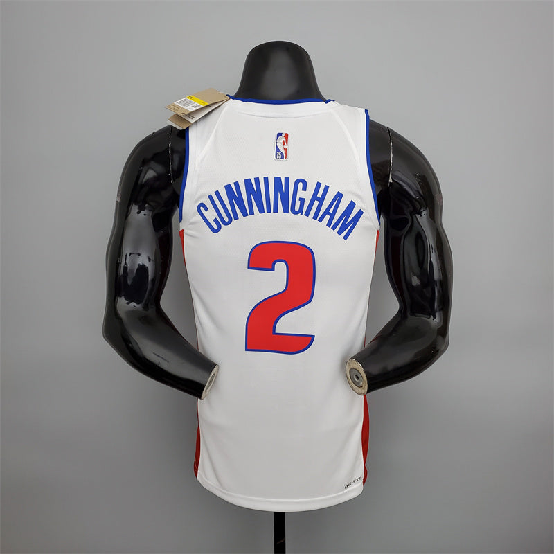 Camisa Detroit Pistons NBA - Nike White - Cunningham 2