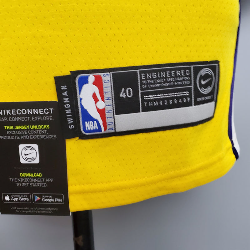 Camisa Los Angeles Lakers NBA - Nike Yellow - James 6