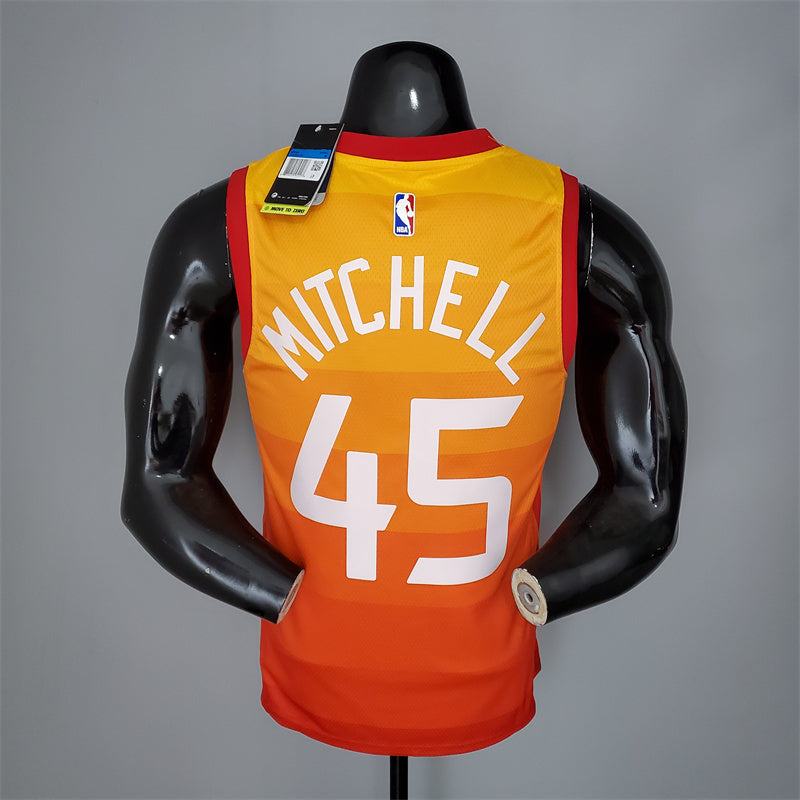 Camisa Utah Jazz NBA - Nike Orange - Mitchell 45