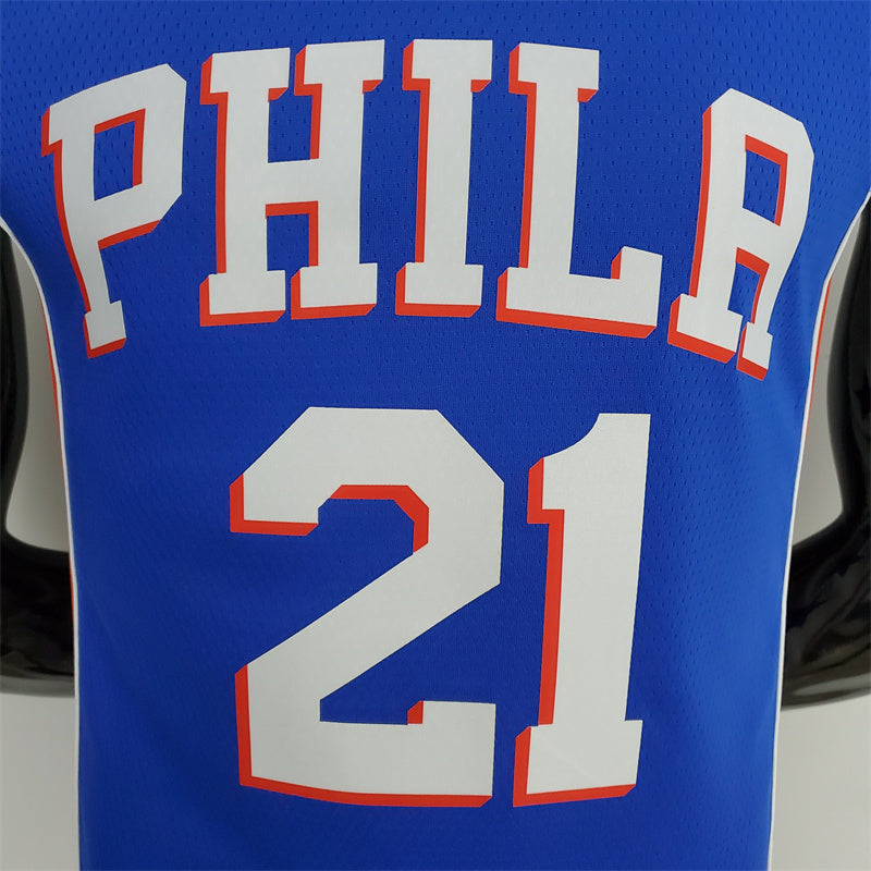 Camisa Philadelphia 7ers NBA - Nike Blue - Embiid 21