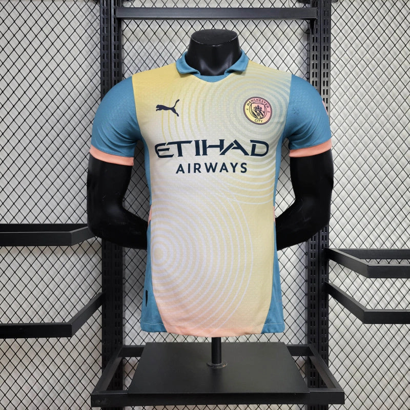Camisa Manchester City 24/25 Definitely Maybe Oasis - Versão Jogador Masculina