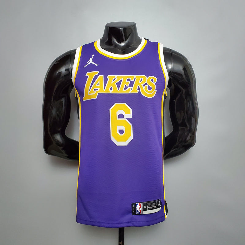 Camisa Los Angeles Lakers NBA - Jordan Purple - James 6