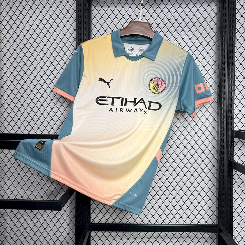 Camisa Manchester City 24/25 Definitely Maybe Oasis - Versão Torcedor Masculina