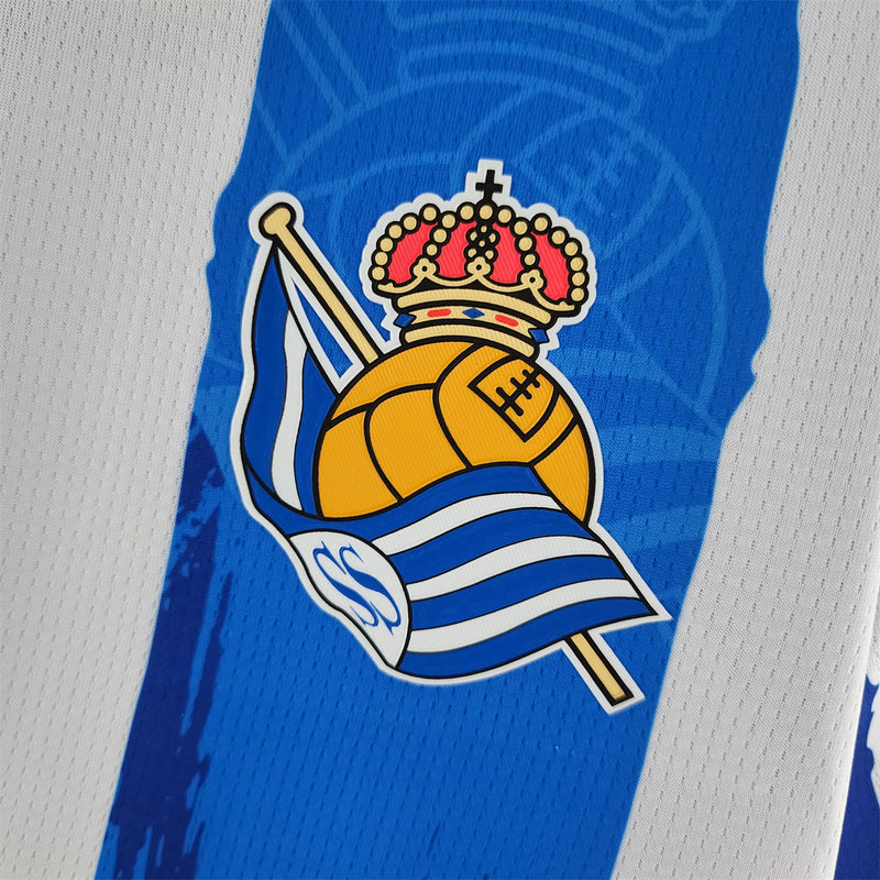 Camisa Real Sociedad Home 22/23 - Versão Torcedor Masculina