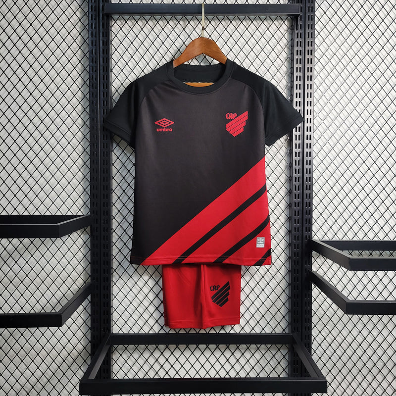 Kit Infantil Athlético Paranaense - Away 23/24 - Umbro - Preto