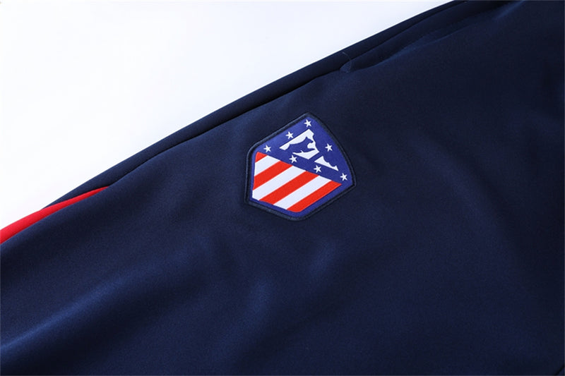 Conjunto de Inverno Atlético de Madrid-Nike-Vermelho e Azul-messi-neymar jr-cristiano ronaldo-treino-futebol