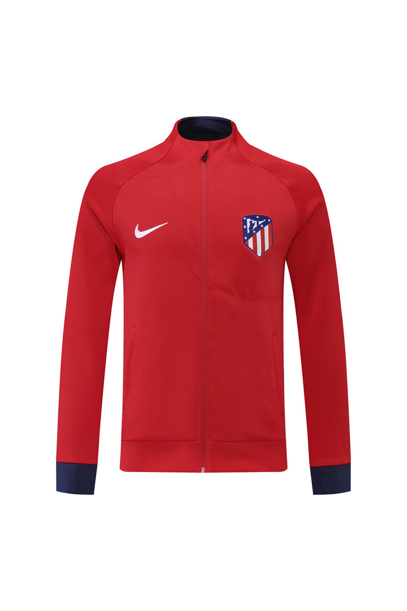 Conjunto de Inverno Atlético de Madrid-Nike-Vermelho e Azul-messi-neymar jr-cristiano ronaldo-treino-futebol