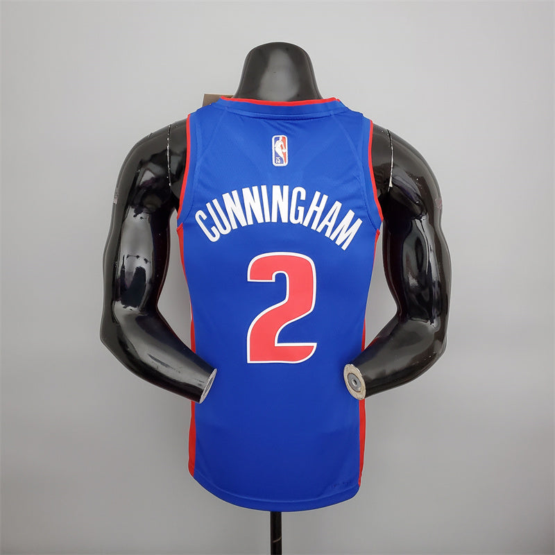 Camisa Detroit Pistons NBA - Nike Blue - Cunningham 2