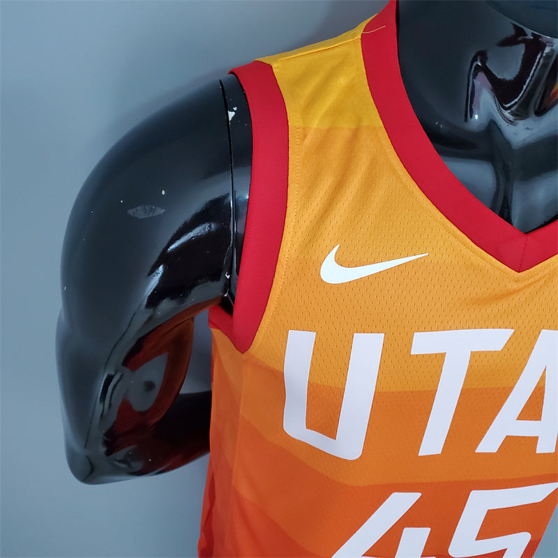 Camisa Utah Jazz NBA - Nike Orange - Mitchell 45