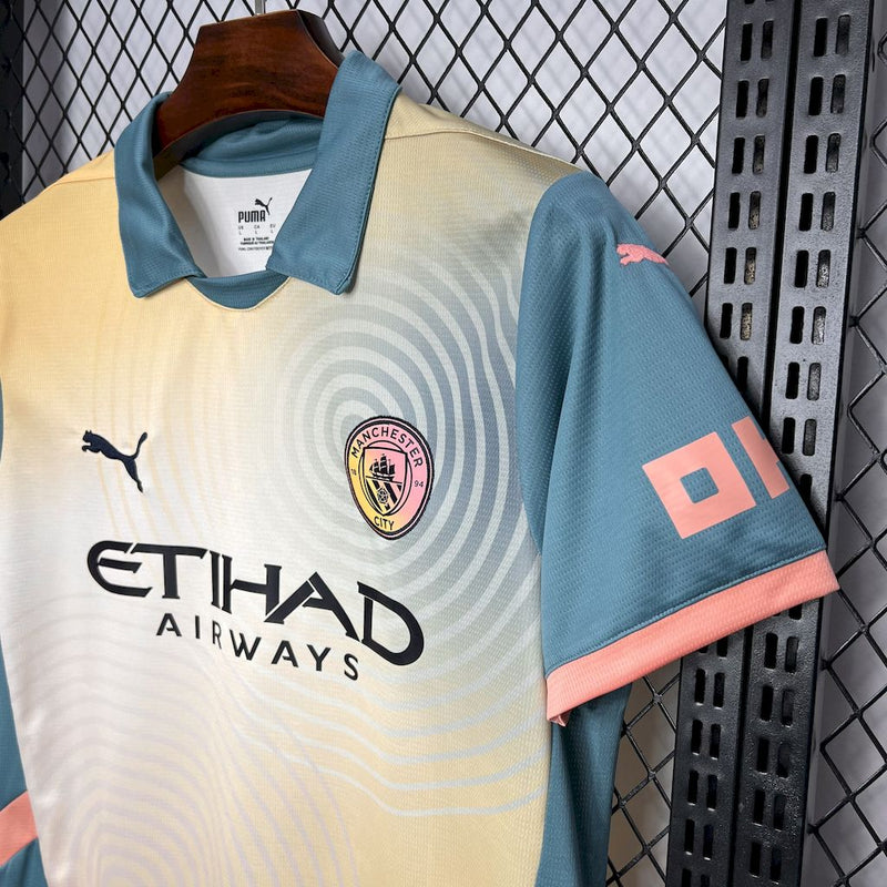 Camisa Manchester City 24/25 Definitely Maybe Oasis - Versão Torcedor Masculina