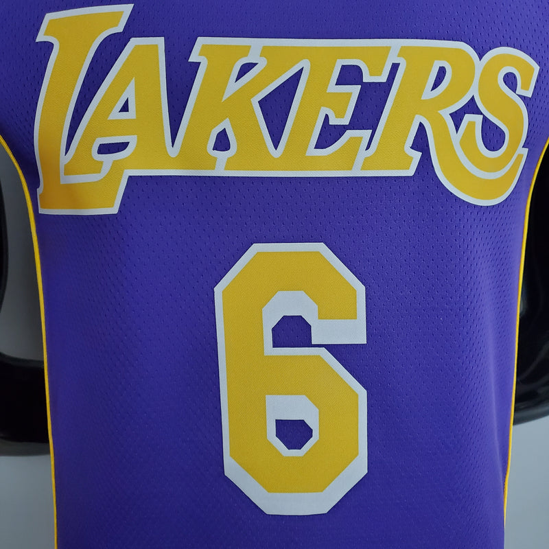 Camisa Los Angeles Lakers NBA - Jordan Purple - James 6