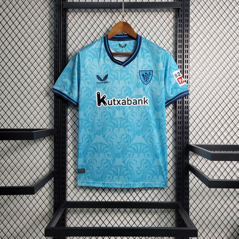 Camisa Athletic Bilbao Away 23/24 - Versão Torcedor Masculina