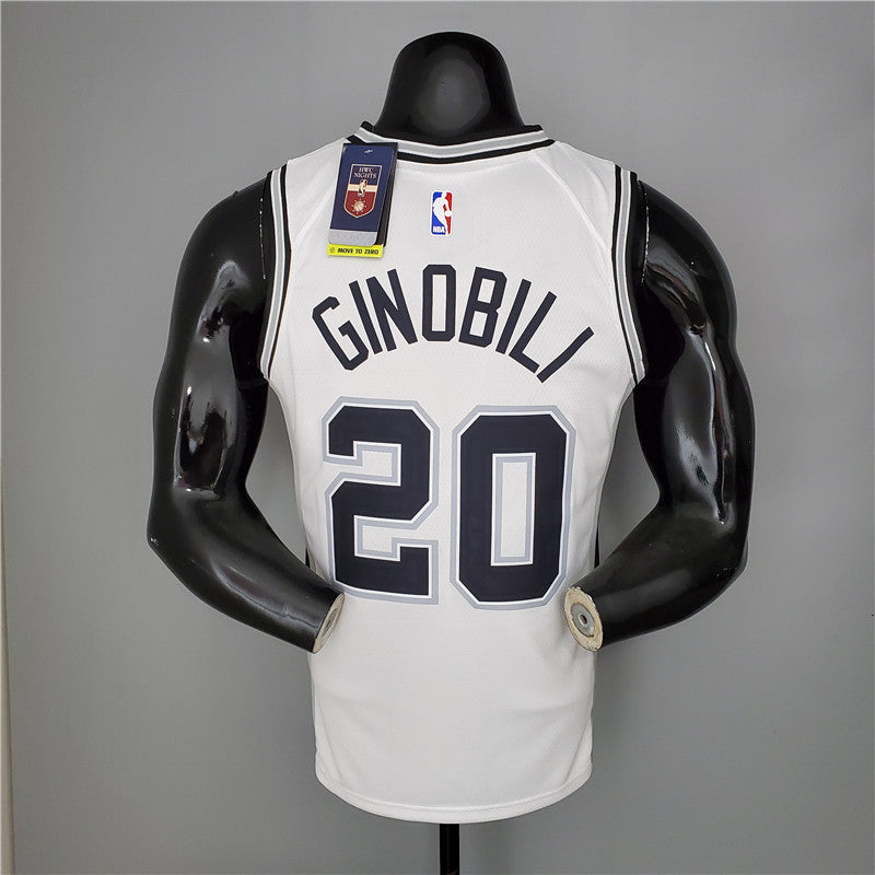 Camisa San Antonio Spurs NBA - White - Ginobili 20