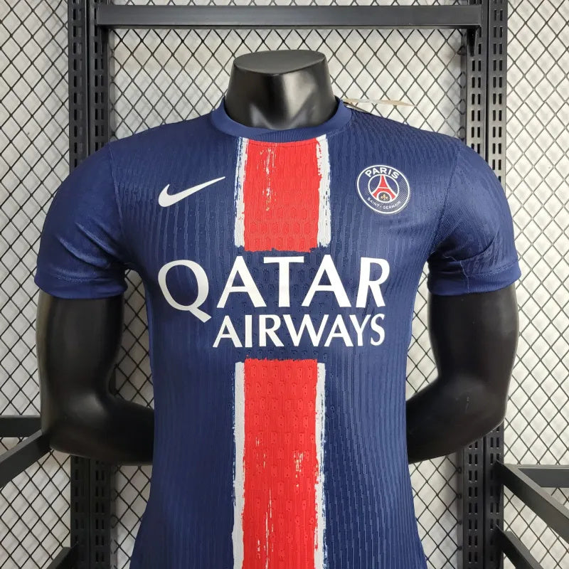 camisa-psg-home-i-1-azul-qatar airways-nike-24-25-neymar-messi-cr7-futebol 