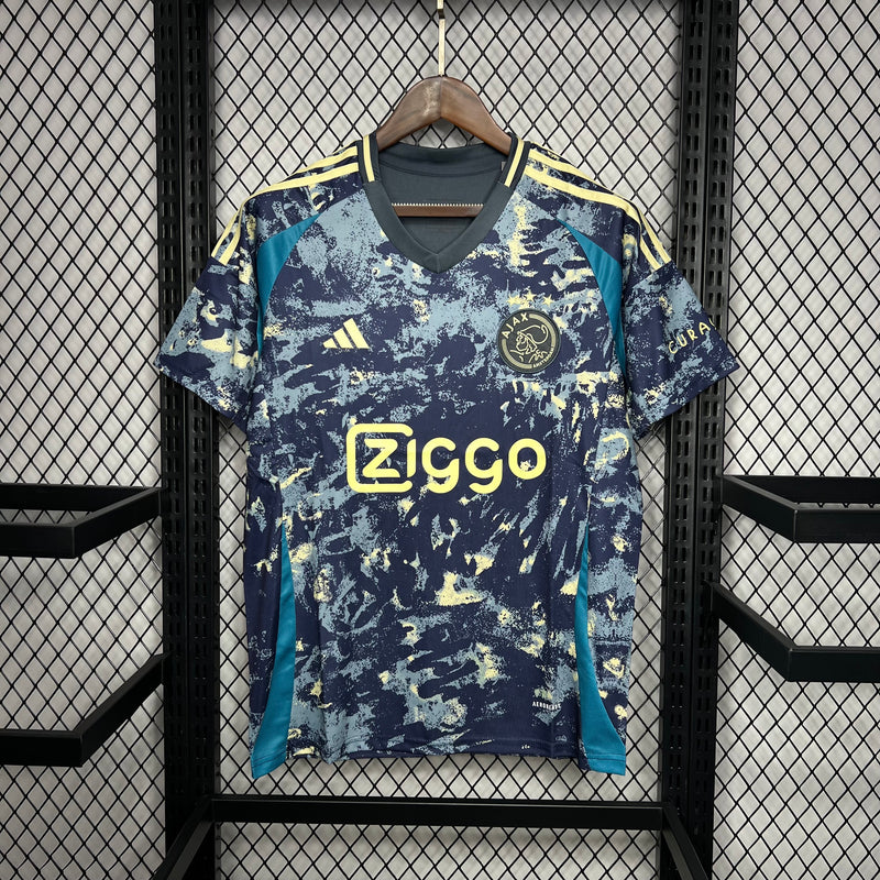 camisa-ajax-away-ii-2-branca-ziggo-adidas-23-24-neymar-messi-cr7-futebol