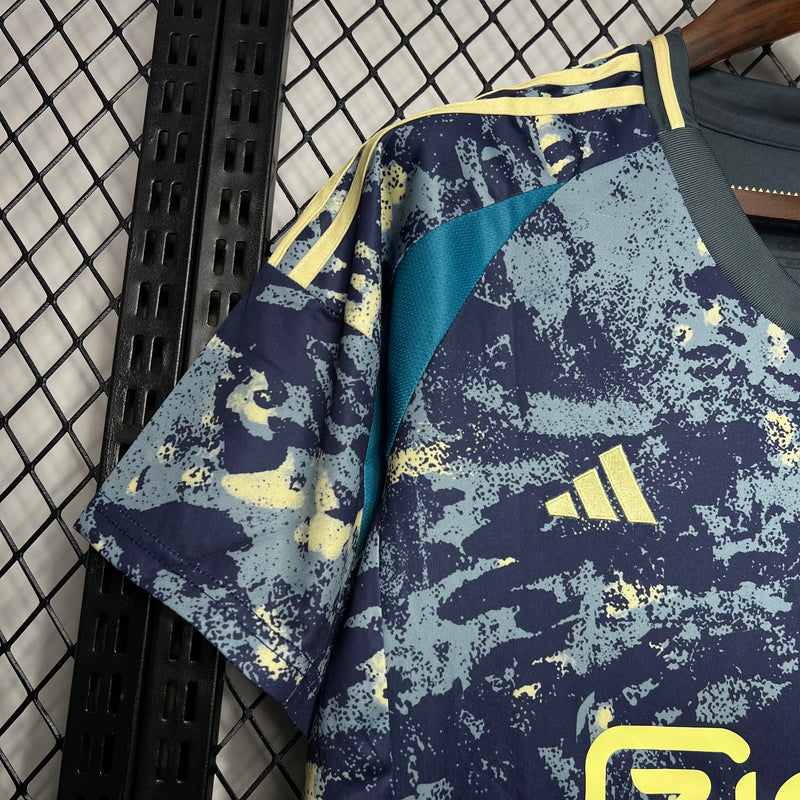camisa-ajax-away-ii-2-mesclada-ziggo-adidas-24-25-neymar-messi-cr7-futebol