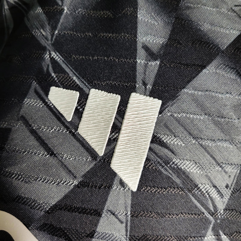 camisa-ajax-away-iii-3-cinza mescla-ziggo-adidas-23-24-neymar-messi-cr7-futebol