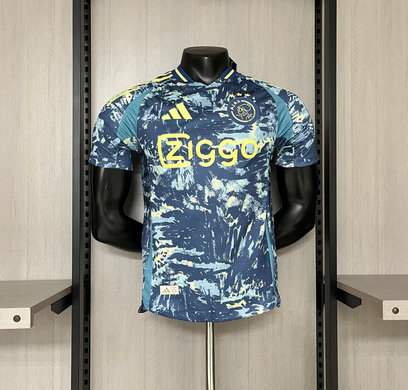 camisa-ajax-away-iii-3-mesclada-ziggo-adidas-24-25-neymar-messi-cr7-futebol