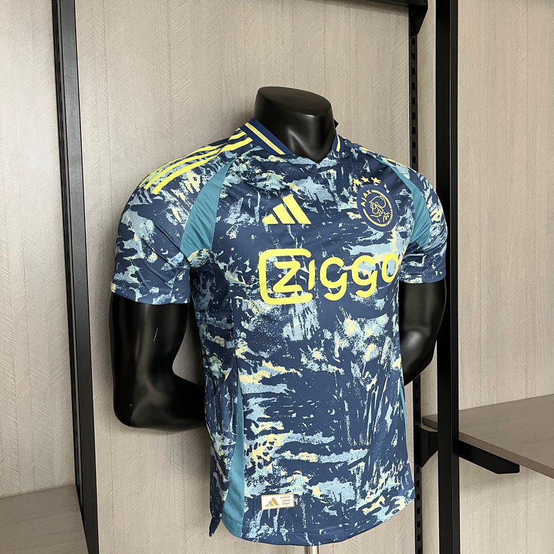 camisa-ajax-away-iii-3-mesclada-ziggo-adidas-24-25-neymar-messi-cr7-futebol