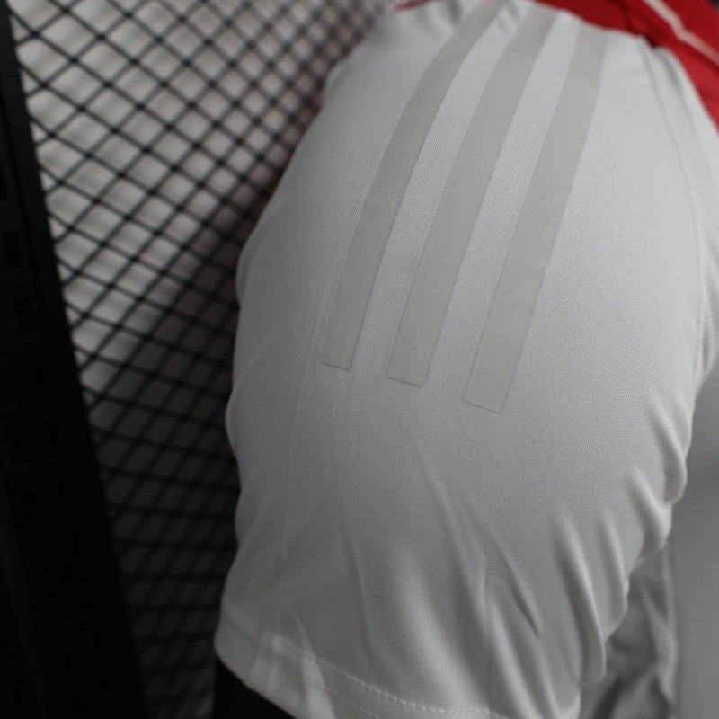 camisa-ajax-home-i-1-vermelha e branca-ziggo-adidas-24-25-neymar-messi-cr7-futebol 