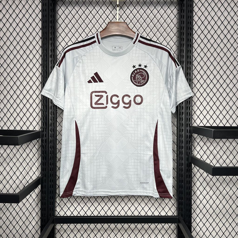 camisa-ajax-third-away-iii-3-branca-ziggo-adidas-24-2-neymar-messi-cr7-futebol