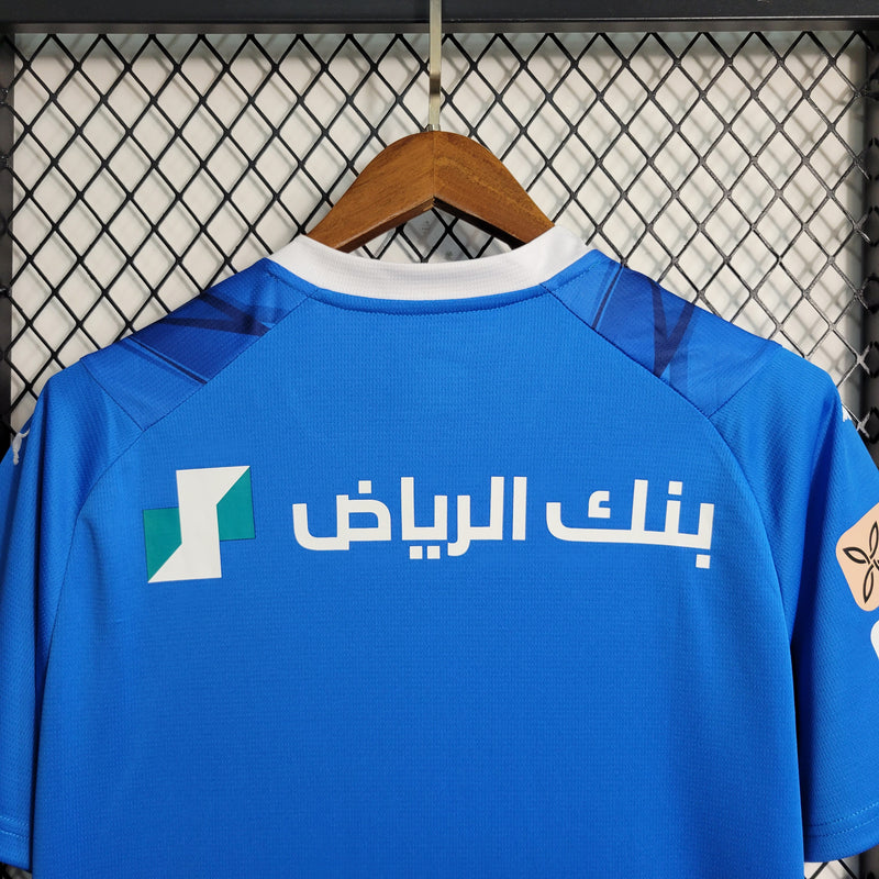 camisa-al-hilal-home-i-1-azul-savvy-puma-23-24-neymar-messi-cr7-futebol