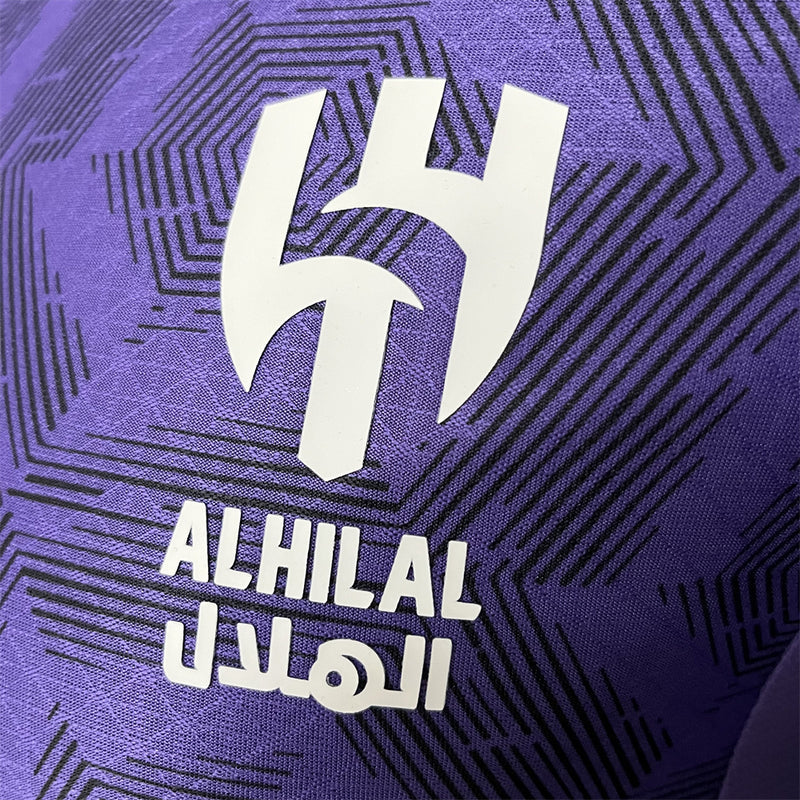 camisa-al-hilal-third-iii-3-roxa-savvy-puma-24-25-neymar-messi-cr7-futebol