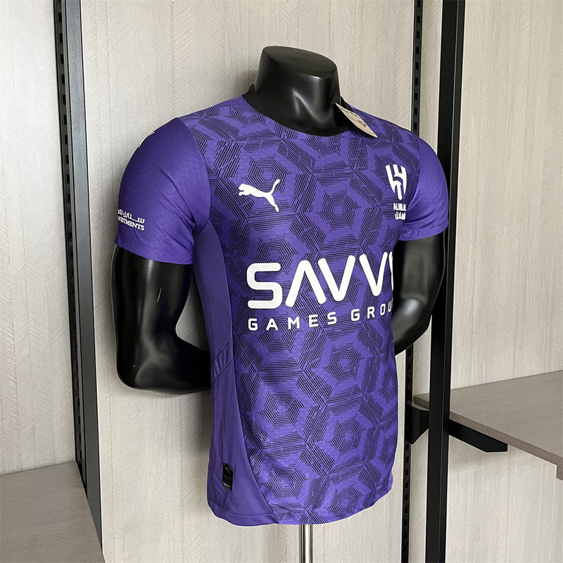 camisa-al-hilal-third-iii-3-roxa-savvy-puma-24-25-neymar-messi-cr7-futebol