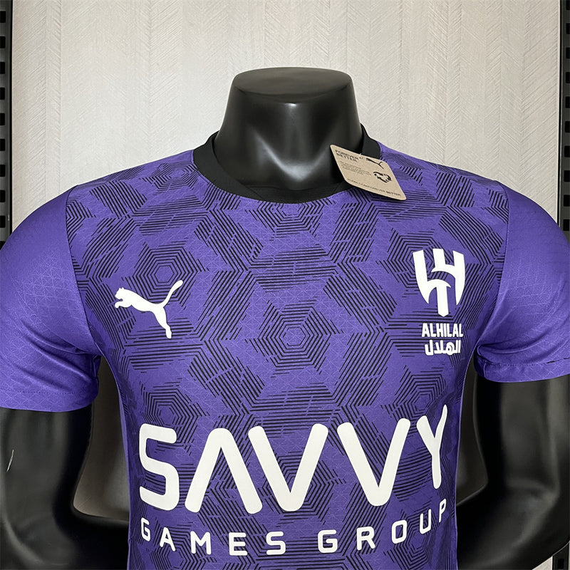 camisa-al-hilal-third-iii-3-roxa-savvy-puma-24-25-neymar-messi-cr7-futebol