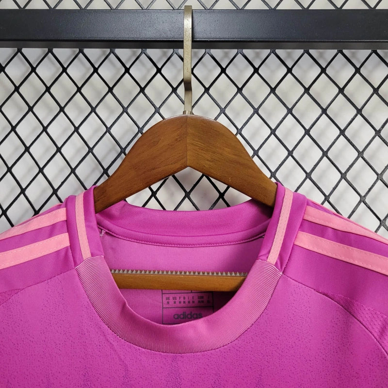 camisa-alemanha-away-ii-2-rosa e azul-adidas-24-25-feminina-neymar-messi-cr7-futebol 