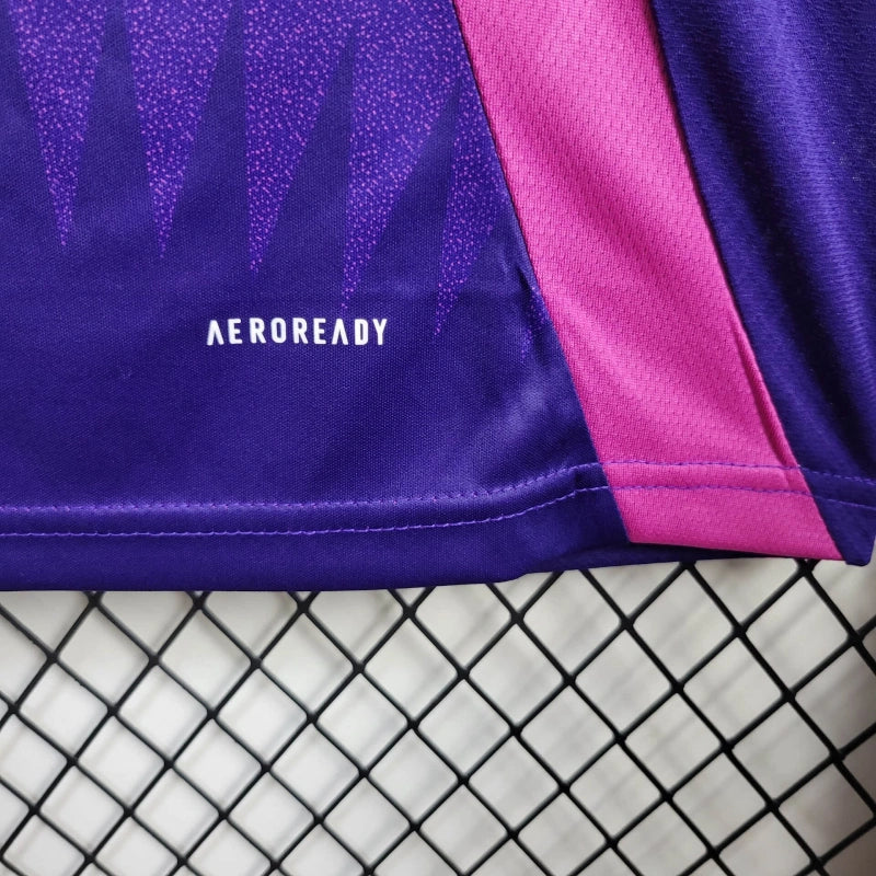 camisa-alemanha-away-ii-2-rosa e azul-adidas-24-25-feminina-neymar-messi-cr7-futebol 