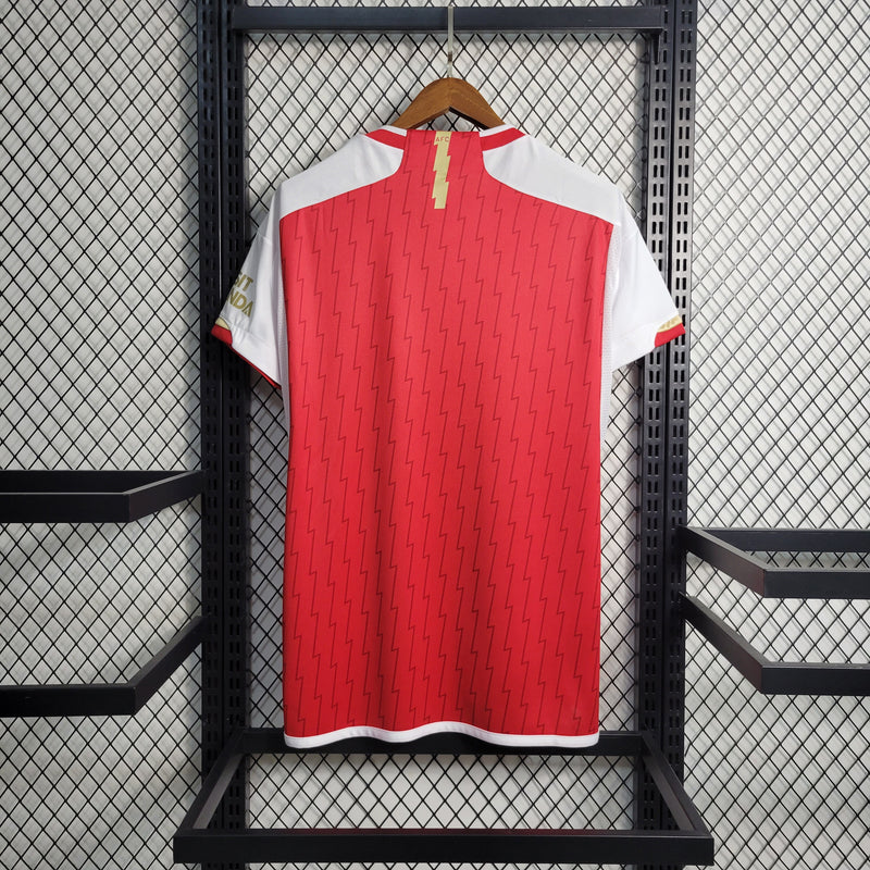camisa-arsenal-home-i-1-vermelha-emirates fly better-adidas-23-24-neymar-messi-cr7-futebol 
