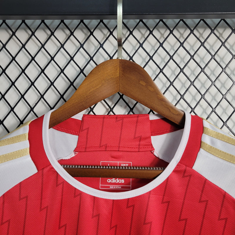 camisa-arsenal-home-i-1-vermelha-emirates fly better-adidas-23-24-neymar-messi-cr7-futebol 