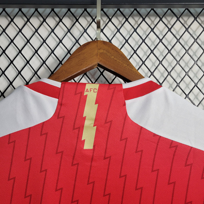 camisa-arsenal-home-i-1-vermelha-emirates fly better-adidas-23-24-neymar-messi-cr7-futebol 