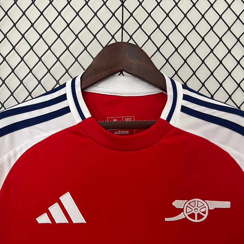camisa-arsenal-home-i-1-vermelhaa-emirates fly better-adidas-24-25-neymar-messi-cr7-futebol