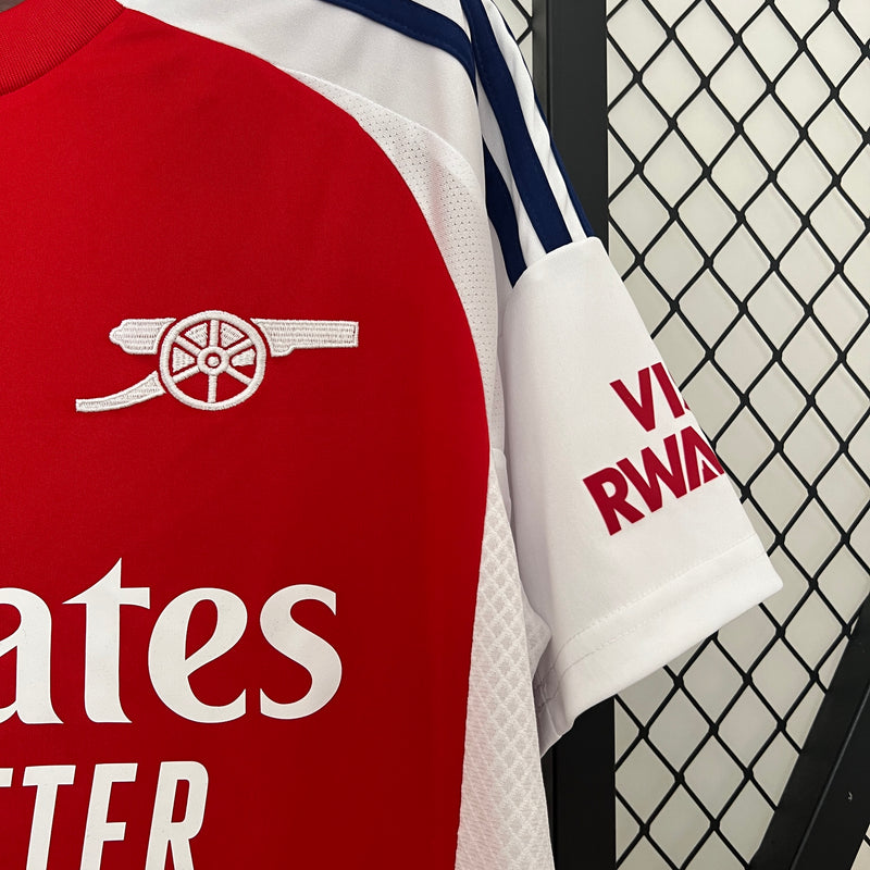 camisa-arsenal-home-i-1-vermelhaa-emirates fly better-adidas-24-25-neymar-messi-cr7-futebol