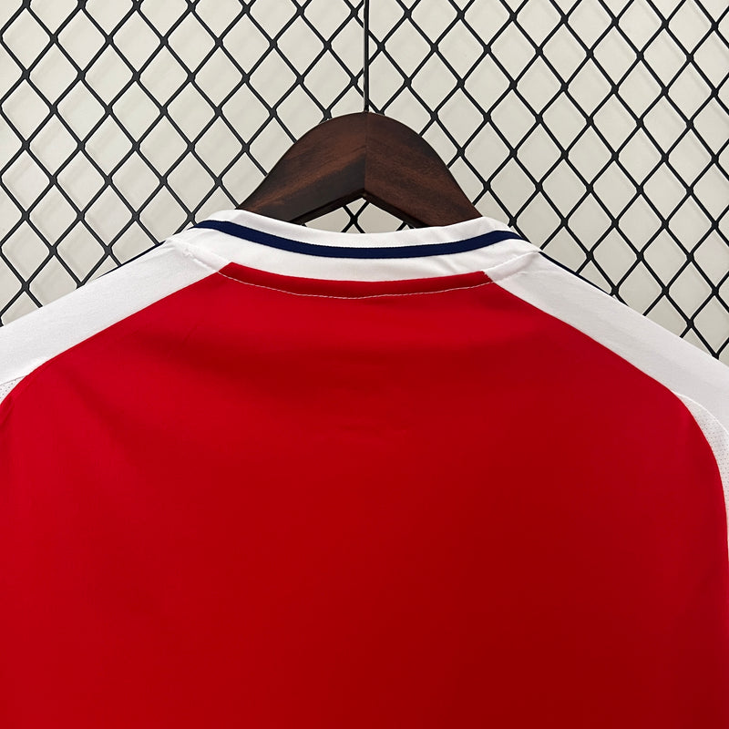 camisa-arsenal-home-i-1-vermelhaa-emirates fly better-adidas-24-25-neymar-messi-cr7-futebol
