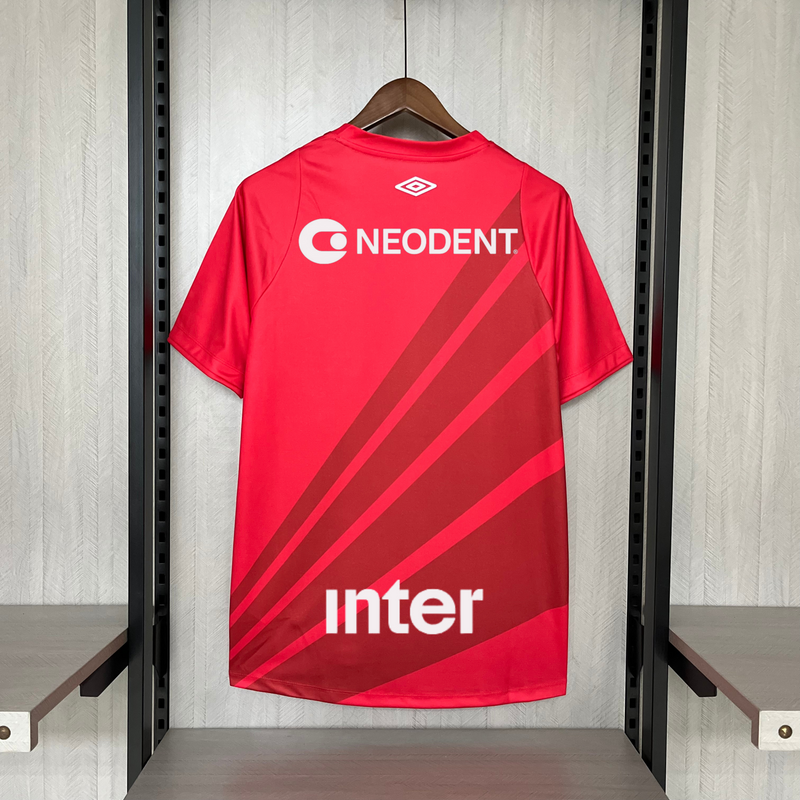 camisa-athletico paranaense-home-i-1-vemelha-esportes da sorte-umbro-24-25-neymar-messi-cr7-futebol 