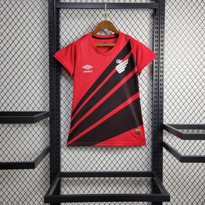 camisa-athletico paranaense-home-i-1-vermelha-umbro-24-25-neymar-messi-cr7-futebol