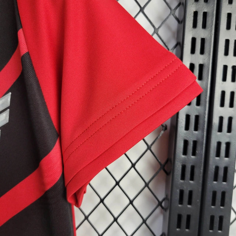 camisa-athletico paranaense-home-i-1-vermelha-umbro-24-25-neymar-messi-cr7-futebol