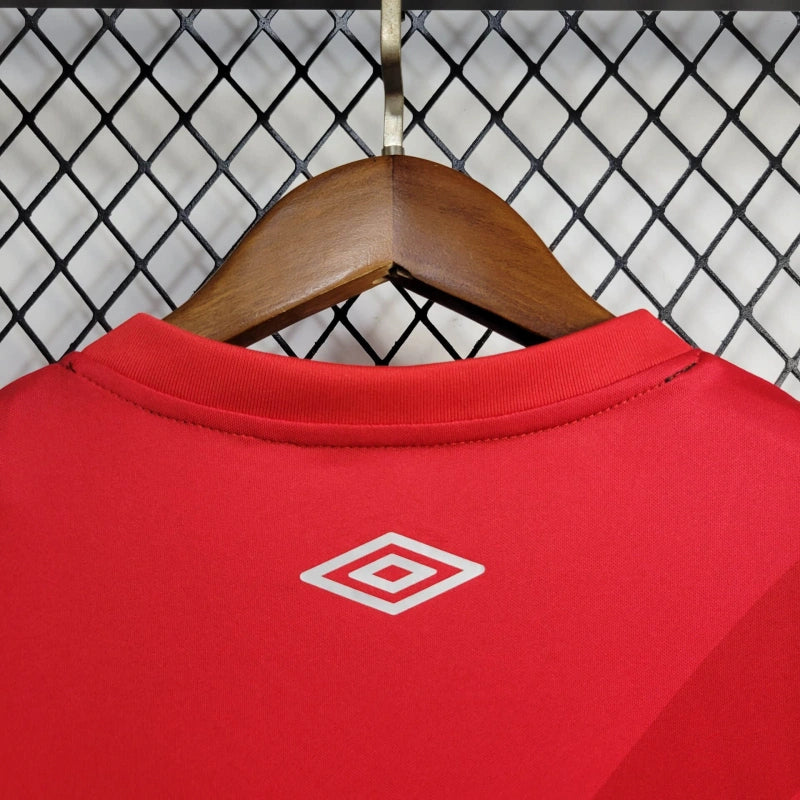 camisa-athletico paranaense-home-i-1-vermelha-umbro-24-25-neymar-messi-cr7-futebol